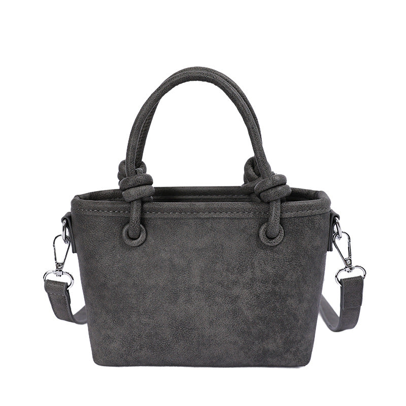 Macaron Dopamine Tote Bag - Charcoal Black