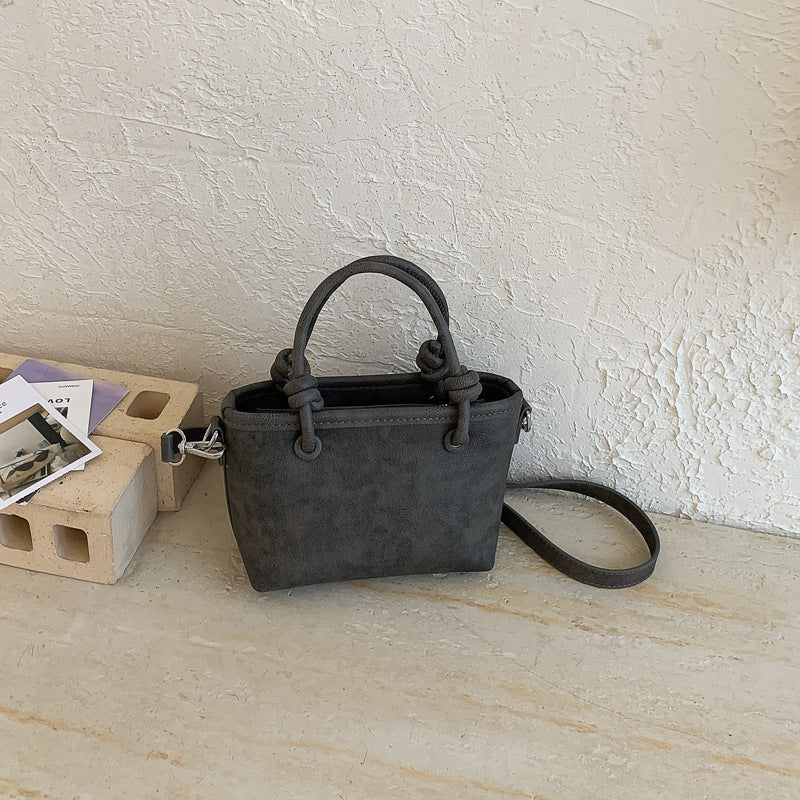 Macaron Dopamine Tote Bag - Charcoal Black