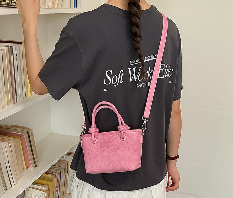 Macaron Dopamine Tote Bag - Charcoal Black