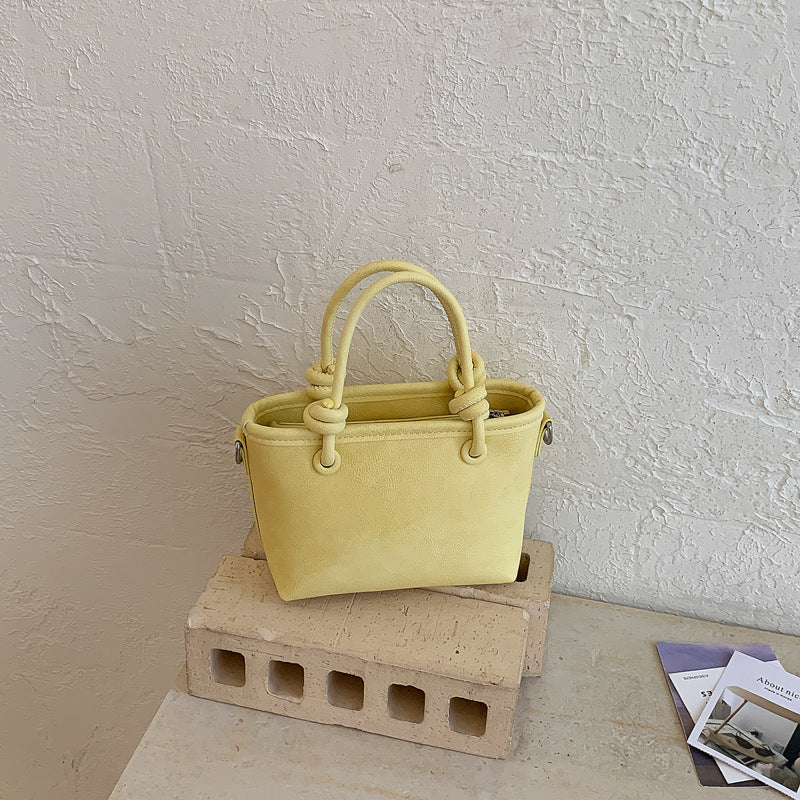 Macaron Dopamine Tote Bag - Charcoal Black