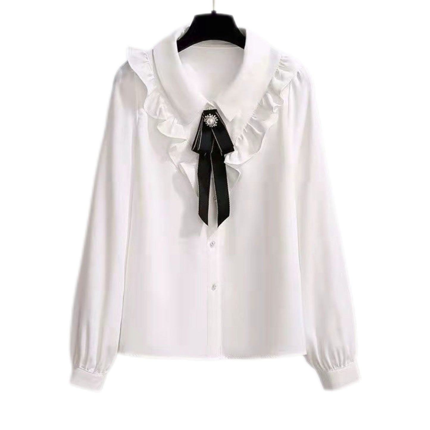 Majestic Ruffle Bow Shirt