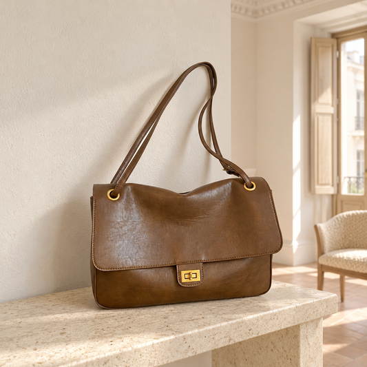 Medieval Modern Shoulder Bag - Chocolate Brown