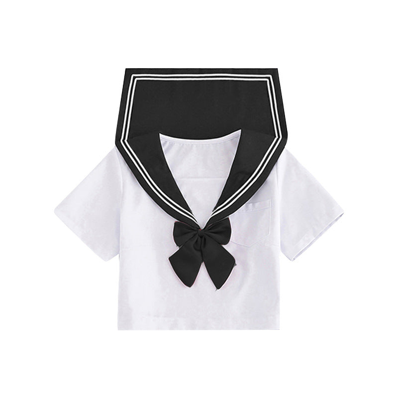 Midnight Manga Top with Bow