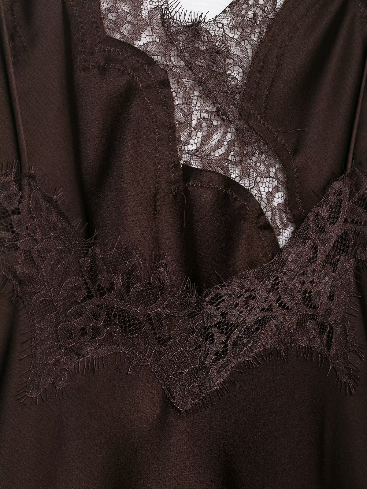 Midnight Veil Asymmetrical Dress - Mocha Noir