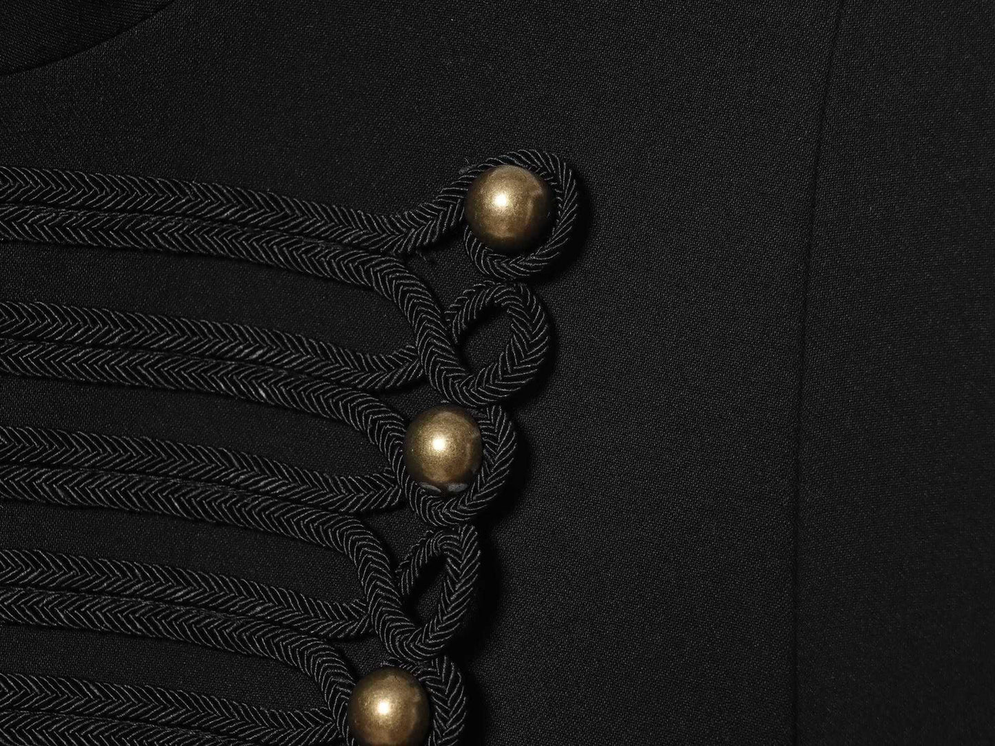 Military Tailored Blazer - Midnight Black