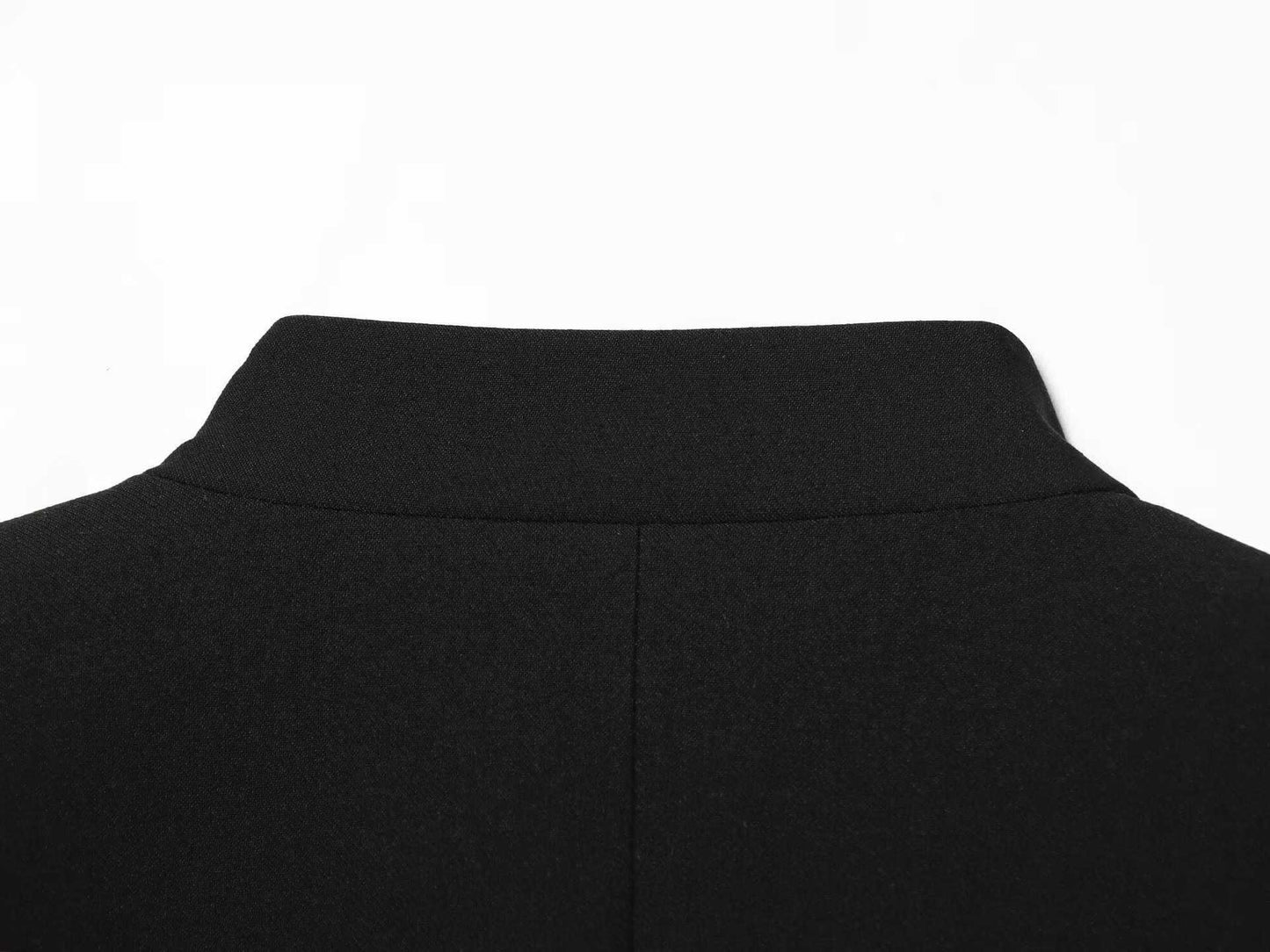Military Tailored Blazer - Midnight Black