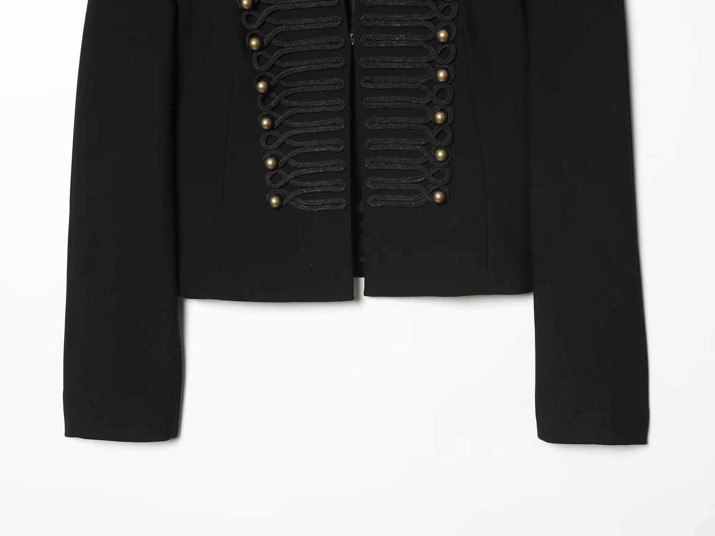 Military Tailored Blazer - Midnight Black