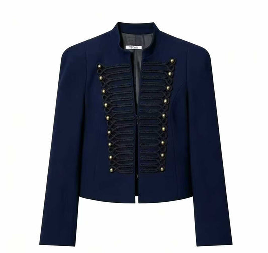 Military Tailored Blazer - Navy