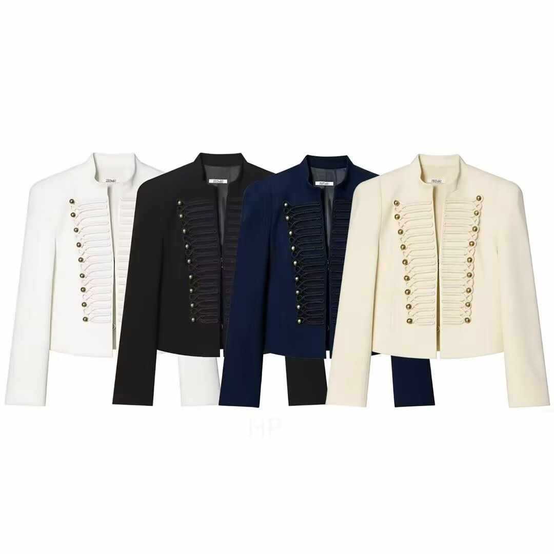 Military Tailored Blazer - Midnight Black