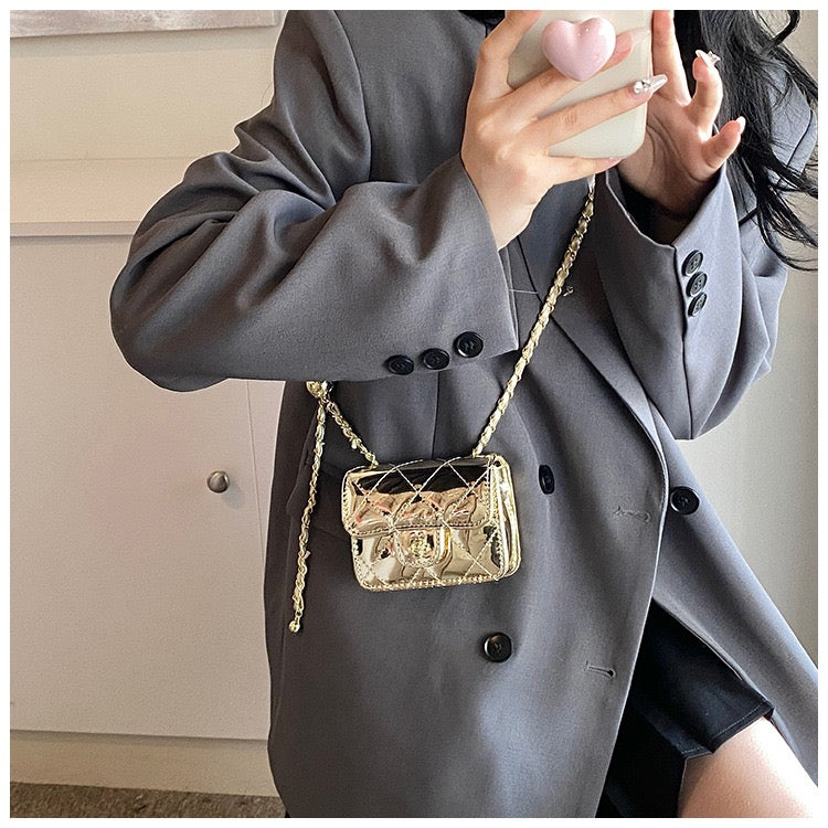 Mirror Charm Orb Crossbody