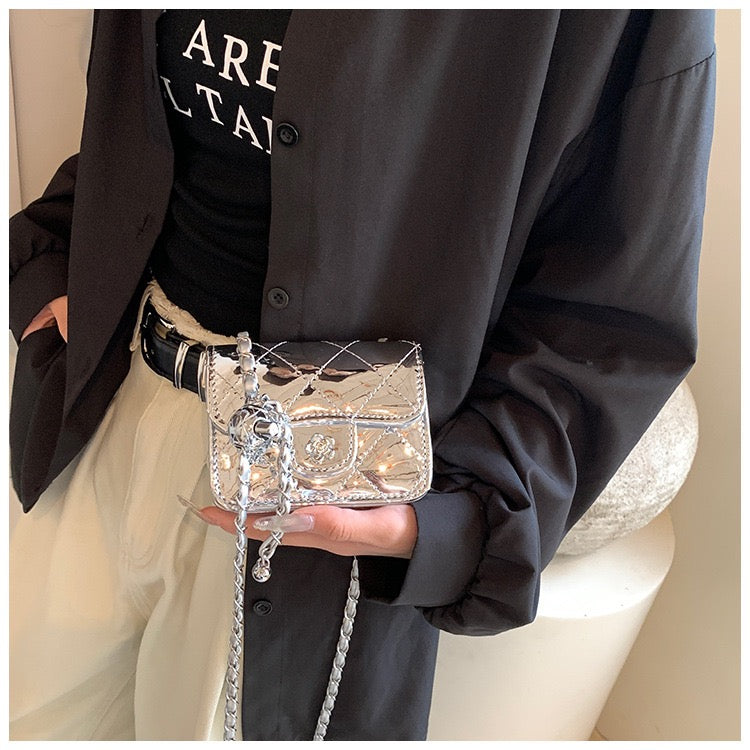 Mirror Charm Orb Crossbody