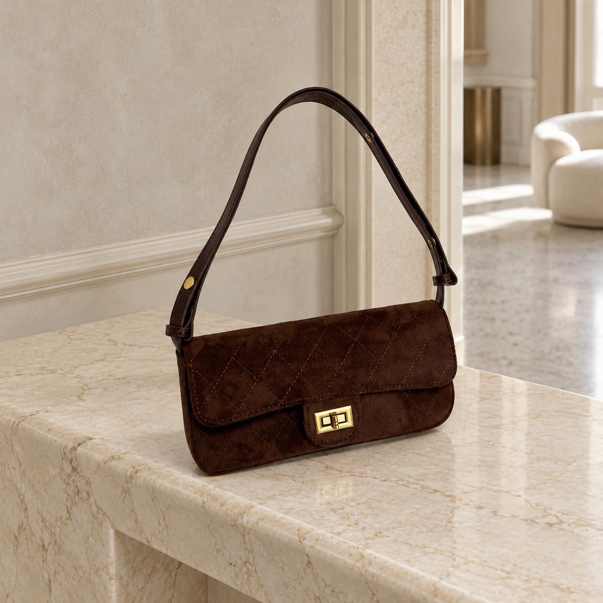 Mode Era Baguette Bag - Caramel Brown