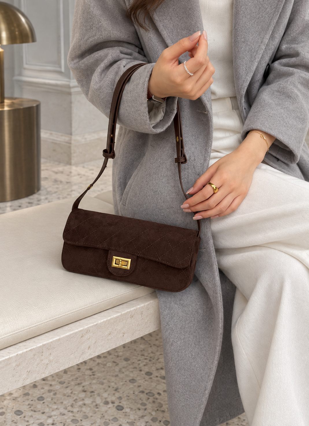 Mode Era Baguette Bag - Caramel Brown