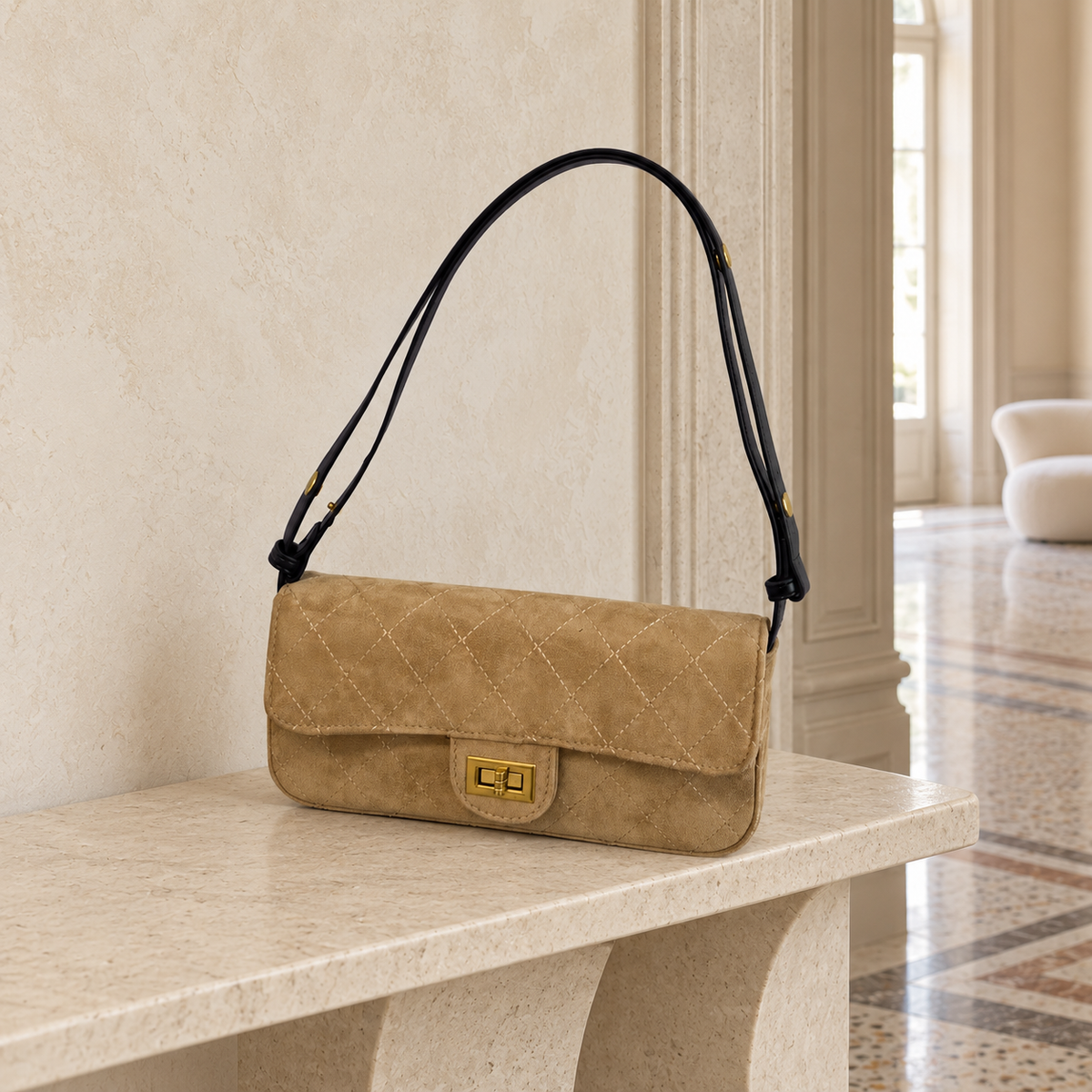 Mode Era Baguette Bag - Caramel Brown