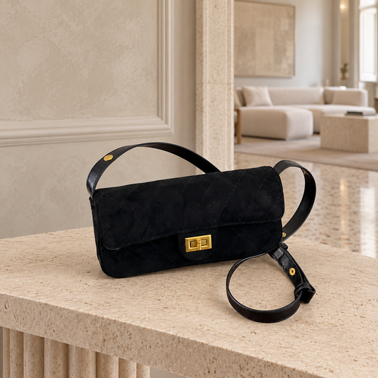 Mode Era Baguette Bag - Midnight Black