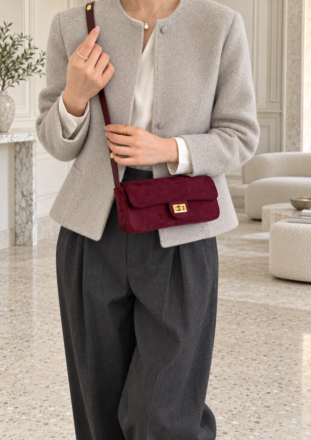Mode Era Baguette Bag - Caramel Brown