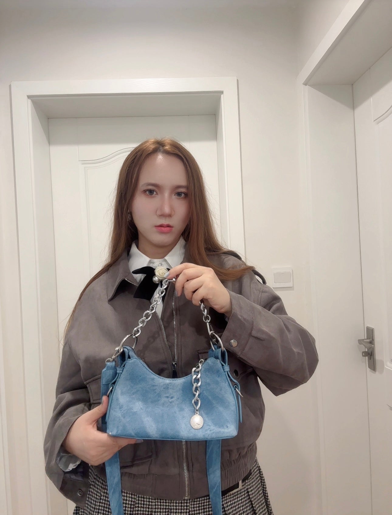 Chic Street Denim Hobo Bag