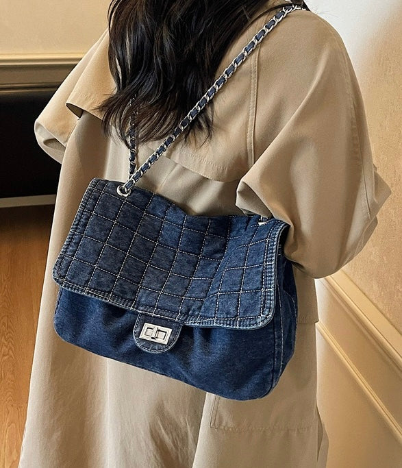 Denim Chic Chain Bag