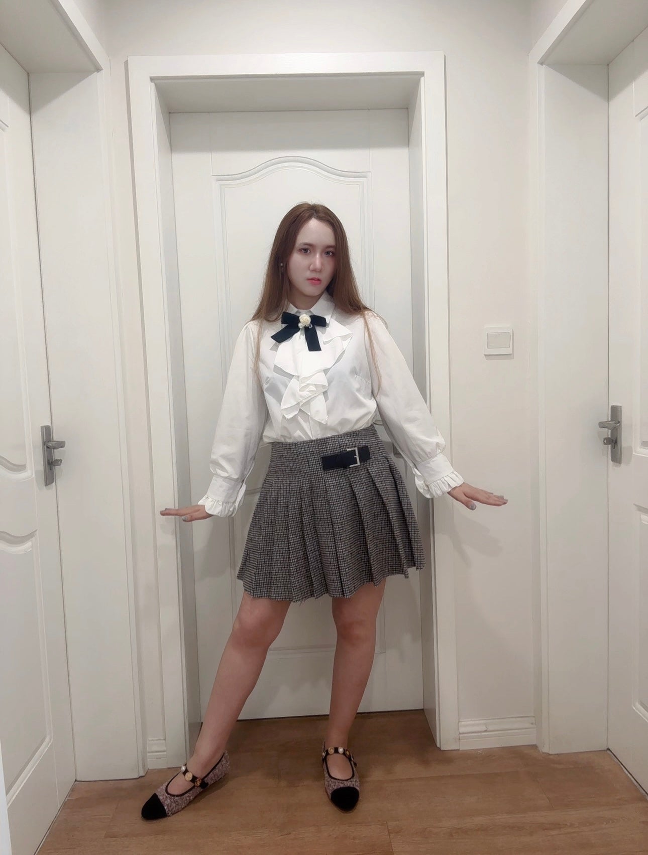 Rose Pearl Bow Shirt