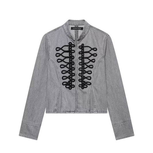 Modern Oriental Denim Jacket