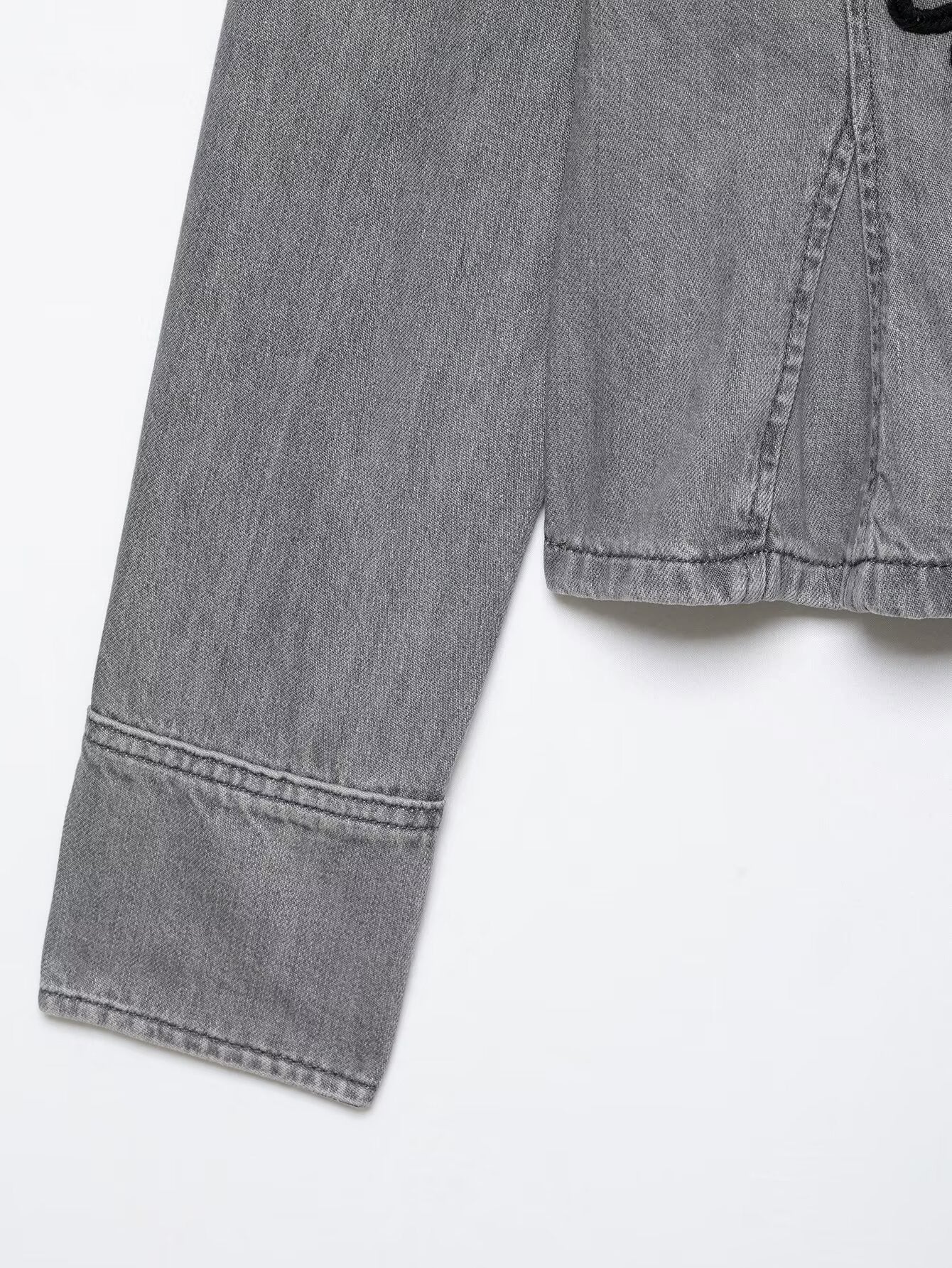 Modern Oriental Denim Jacket