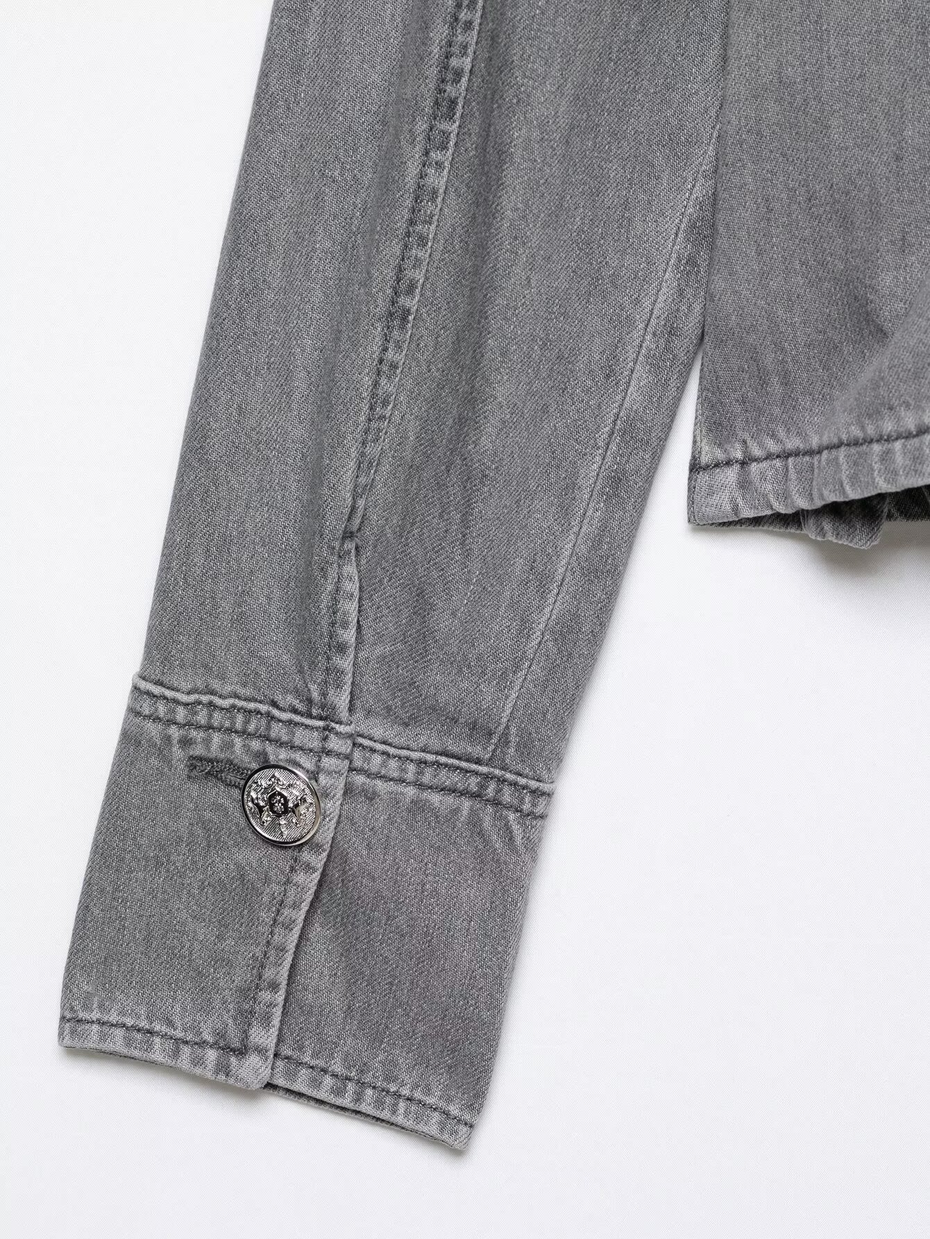 Modern Oriental Denim Jacket