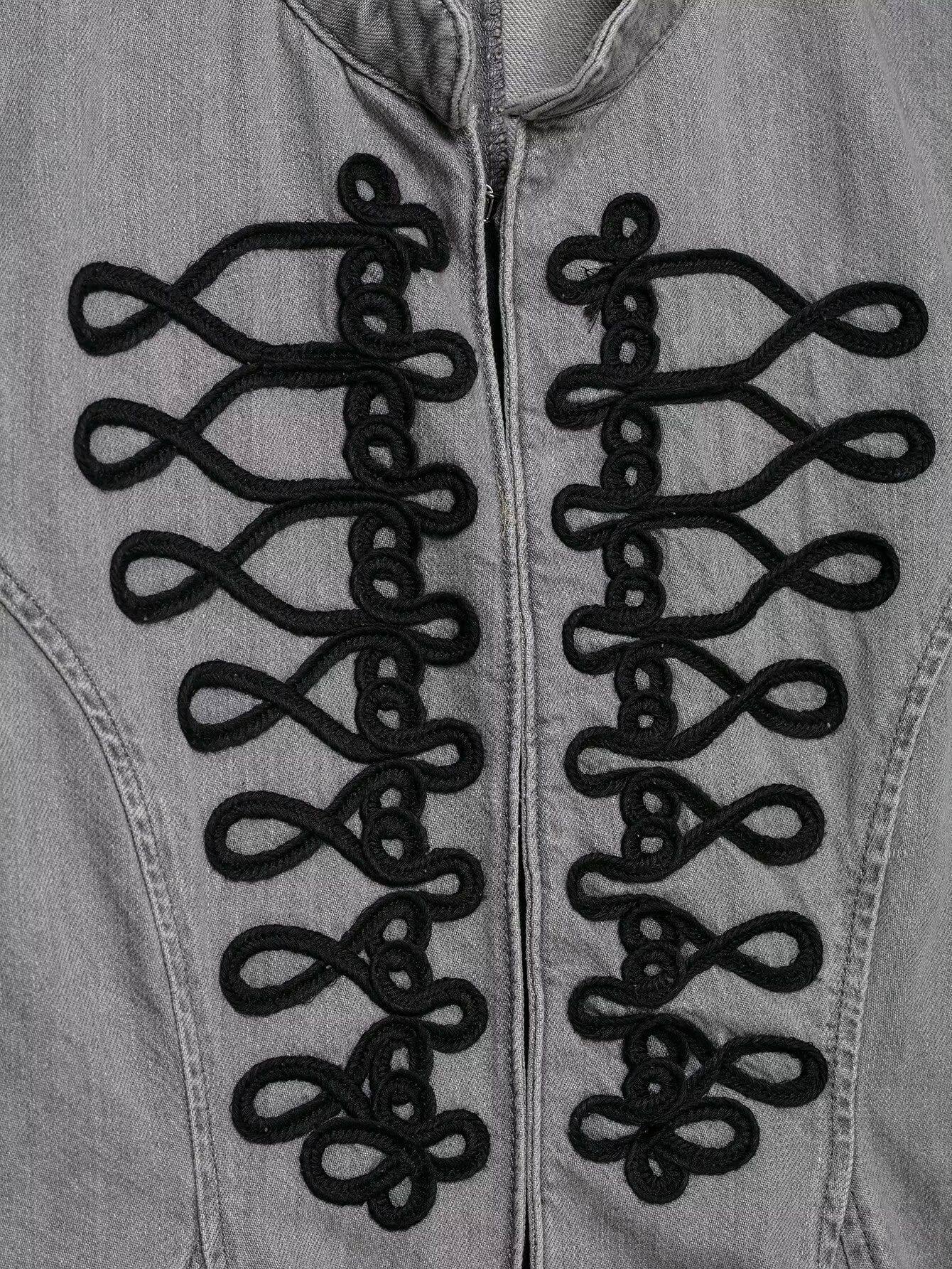 Modern Oriental Denim Jacket