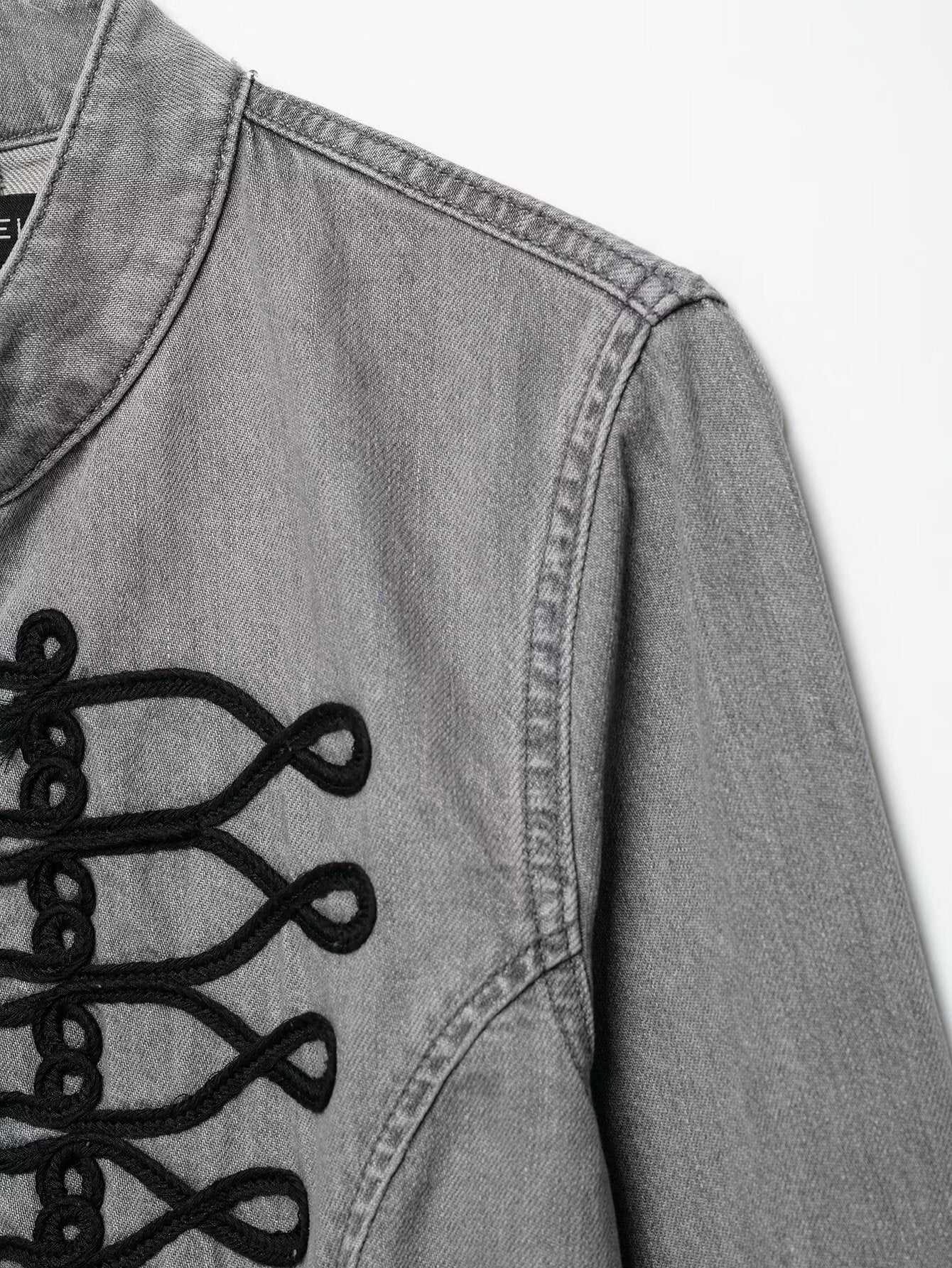 Modern Oriental Denim Jacket
