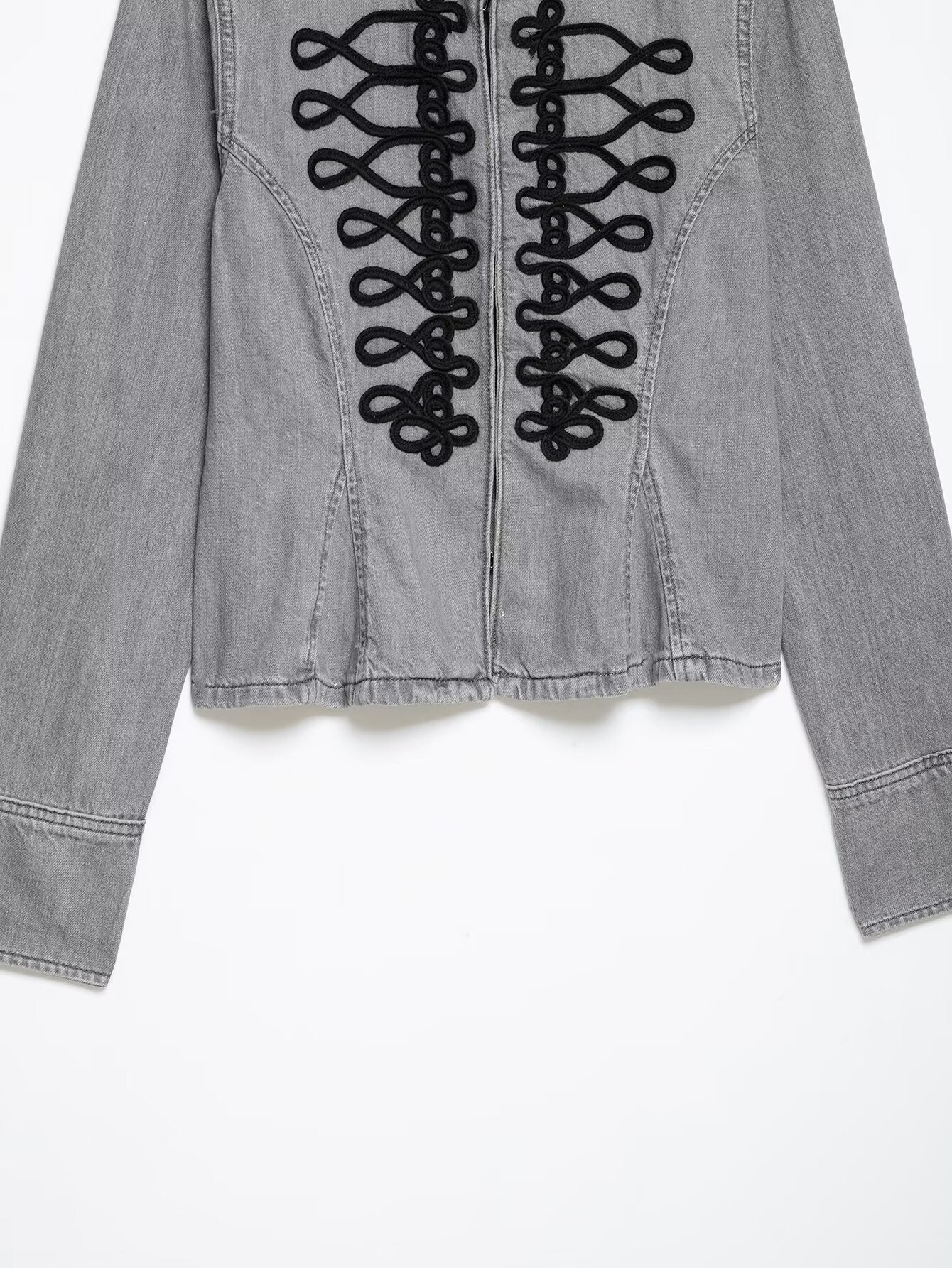 Modern Oriental Denim Jacket