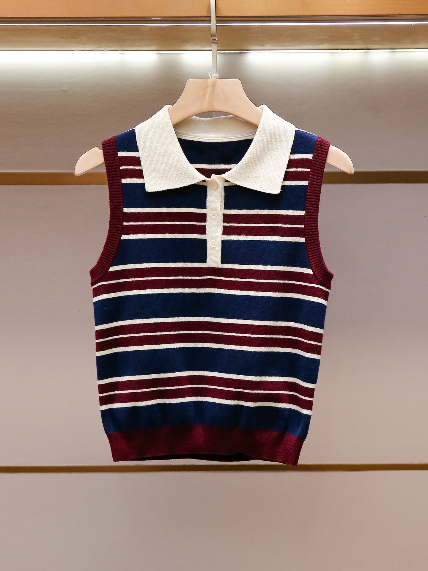 Modern Striped Knit Tank