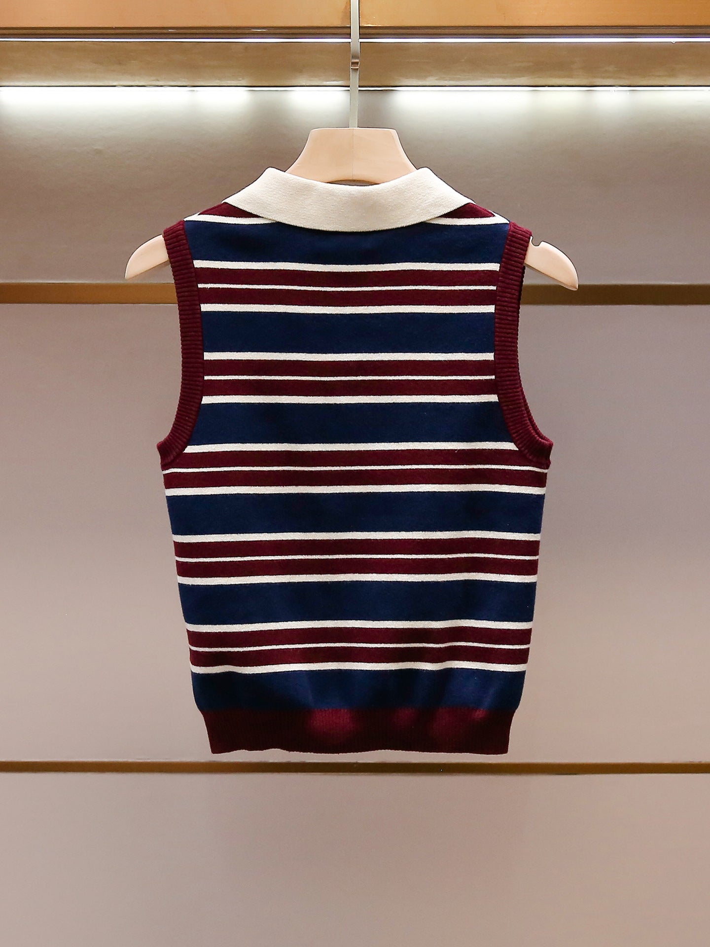 Modern Striped Knit Tank