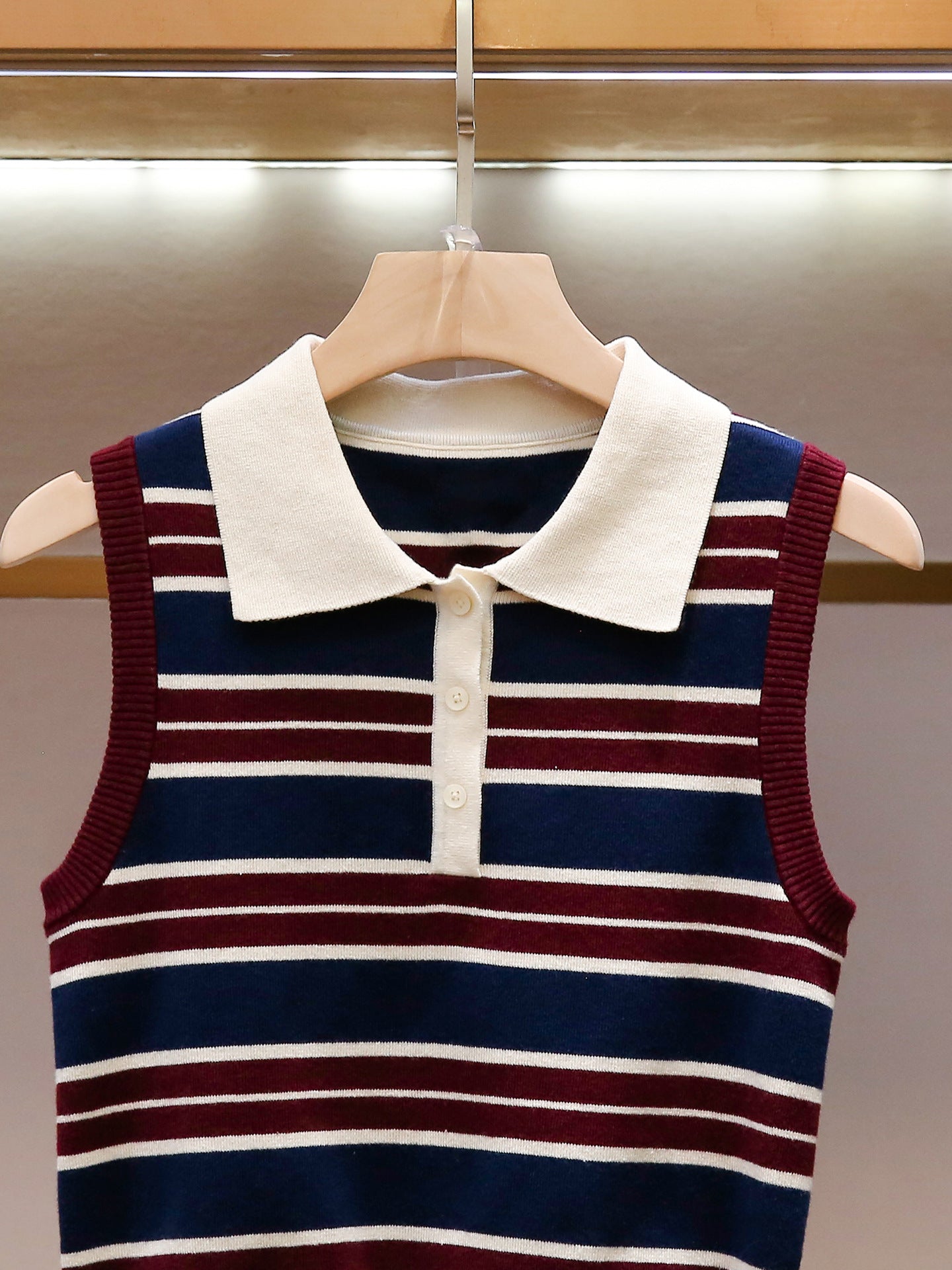 Modern Striped Knit Tank