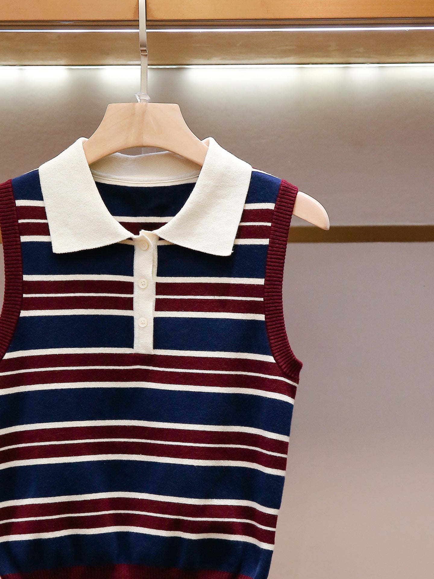 Modern Striped Knit Tank