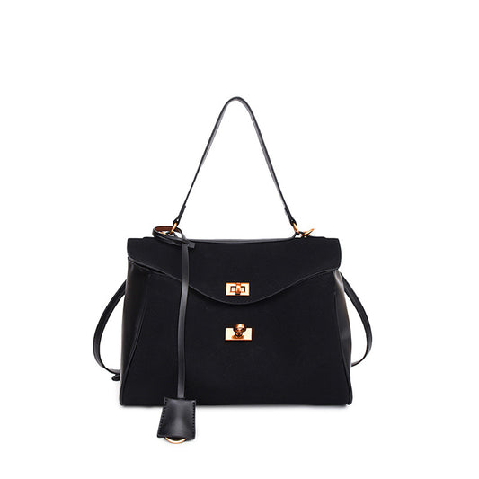 Modern Knight Tote – Textured Edition - Duo Texture Black