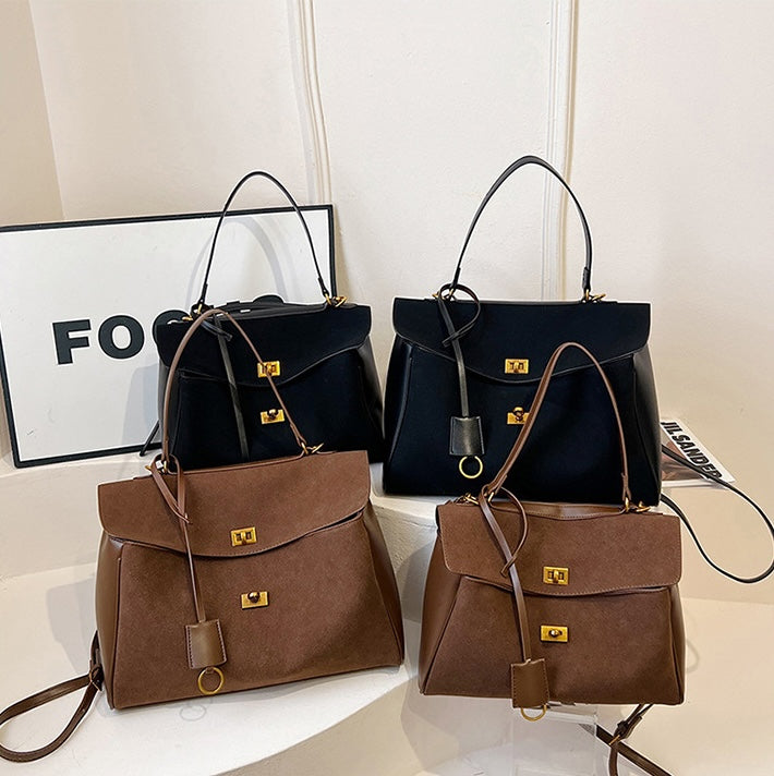 Modern Knight Tote – Textured Edition - Duo Texture Chocolate Brown