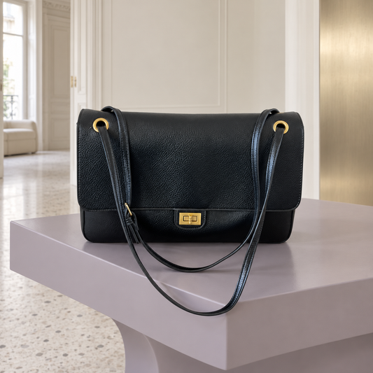 Modernist Shoulder Bag - Midnight Black