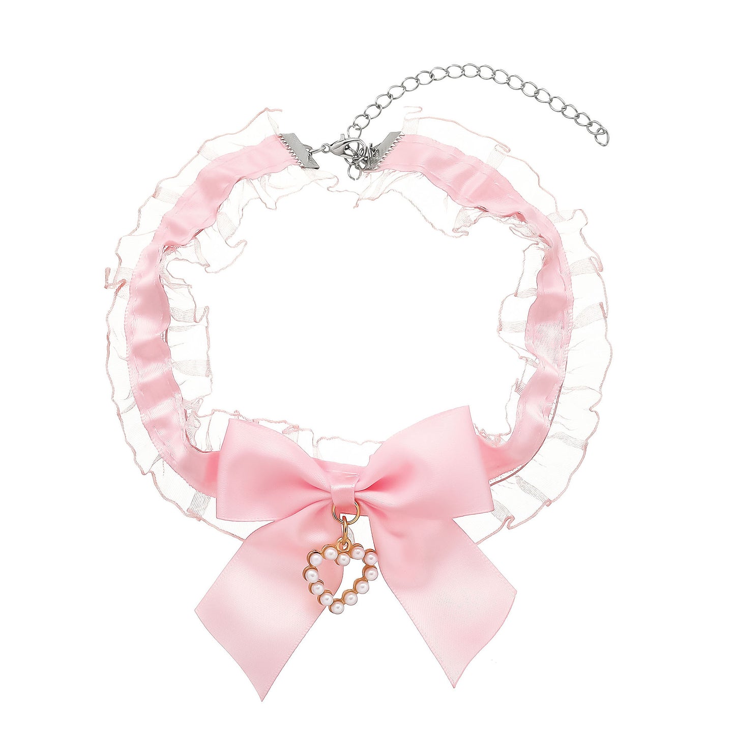 Nocturne Pearl Heart Choker
