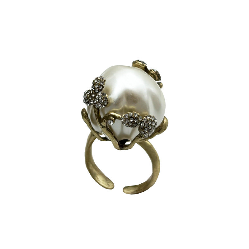 Baroque Pearl Open Ring
