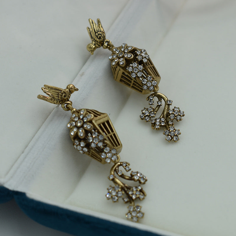 Antique Birdcage Earrings