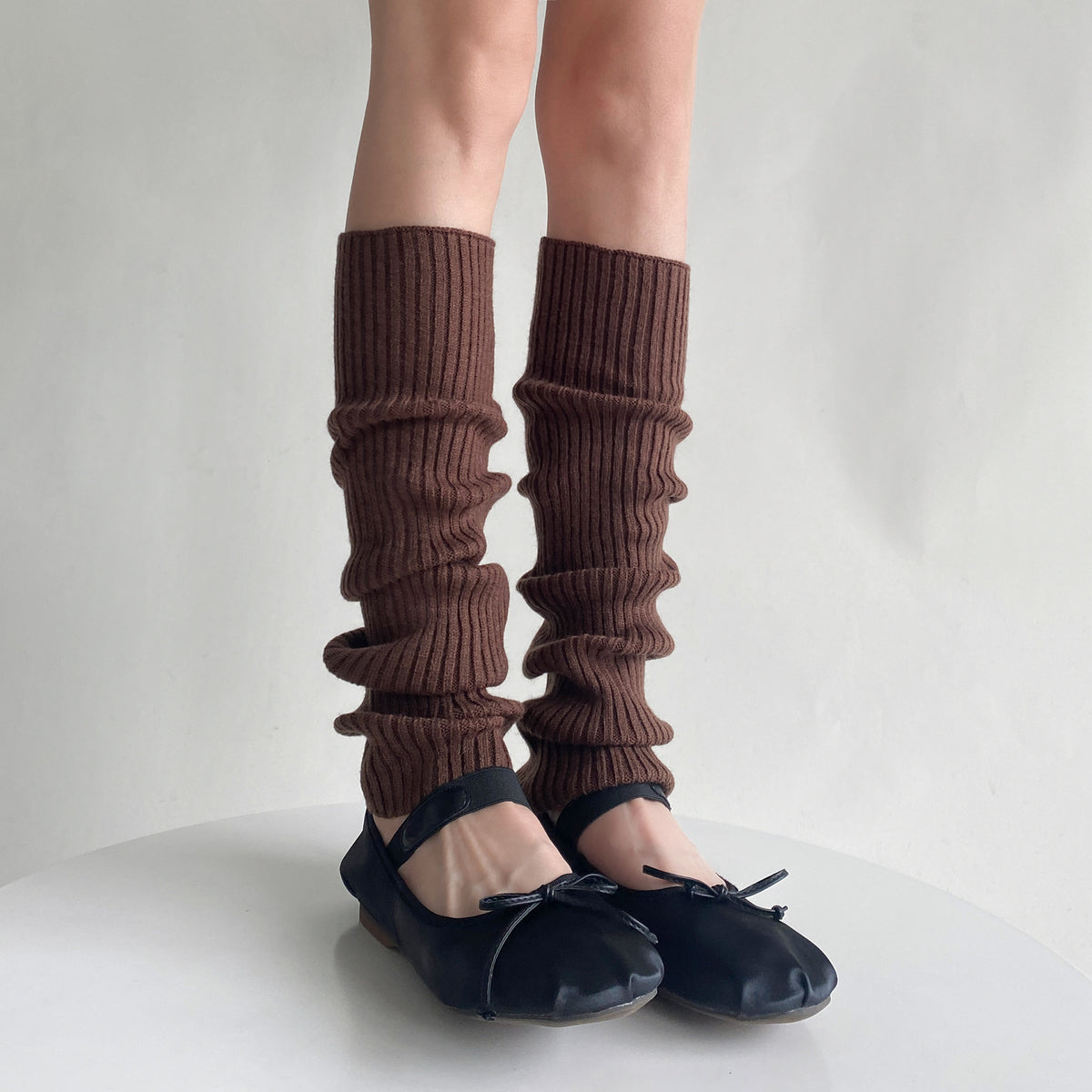 Straight Leg Warmers - Cream White