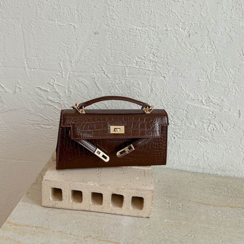 Parisian Lock Bag - Espresso Brown