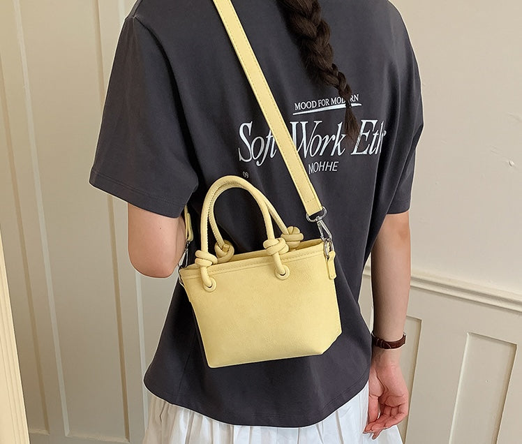 Macaron Dopamine Tote Bag - Charcoal Black