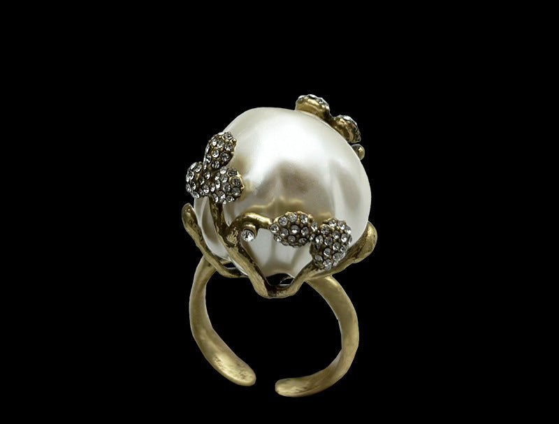 Baroque Pearl Open Ring