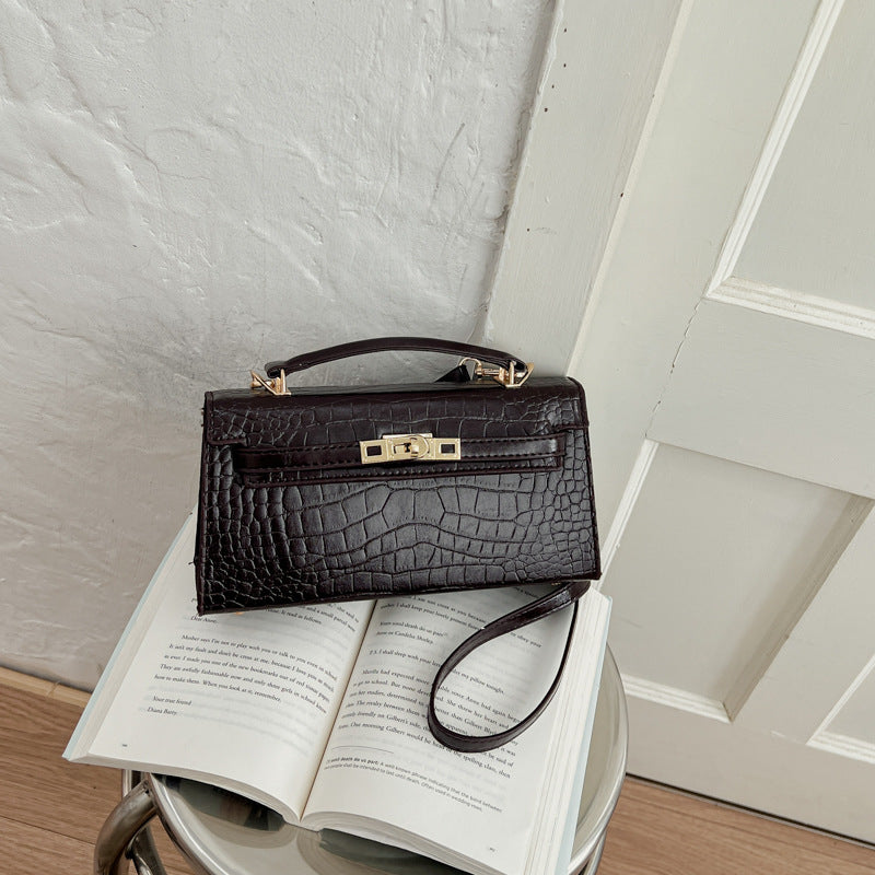 Parisian Lock Bag - Espresso Brown