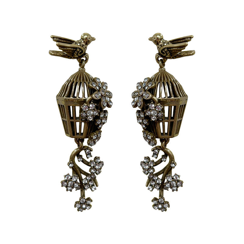 Antique Birdcage Earrings