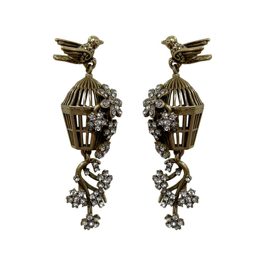 Antique Birdcage Earrings