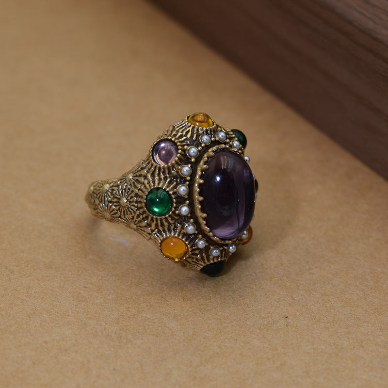 Amethyst Palace Ring