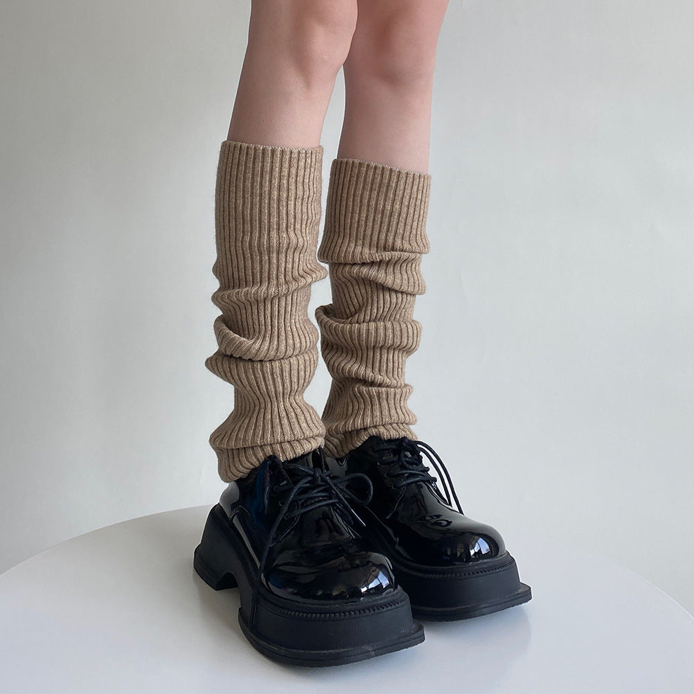Straight Leg Warmers - Cream White