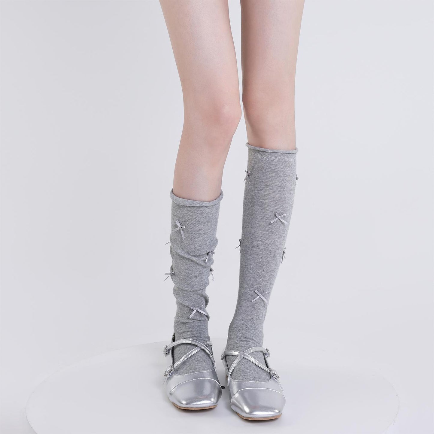 Dainty Ribbon Socks - Blanc White