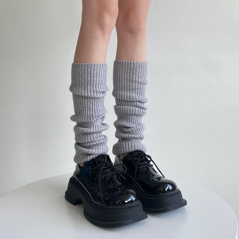 Straight Leg Warmers - Cream White